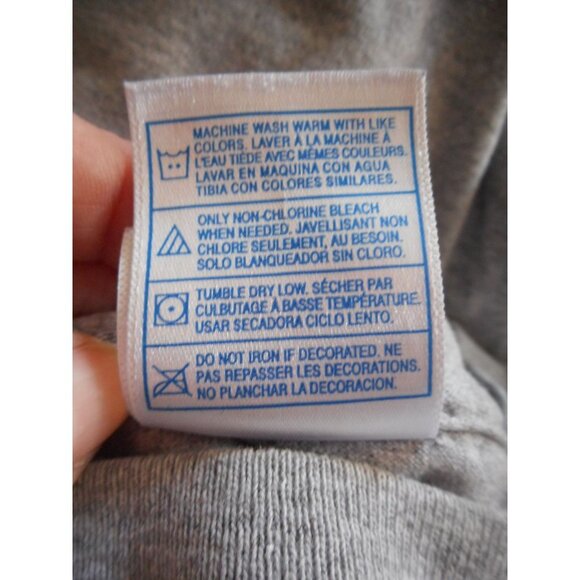 Grey Blah blah blah Tee T-Shirt Short Sleeve cotton blend Unisex Sz M graphic T - Picture 4 of 6